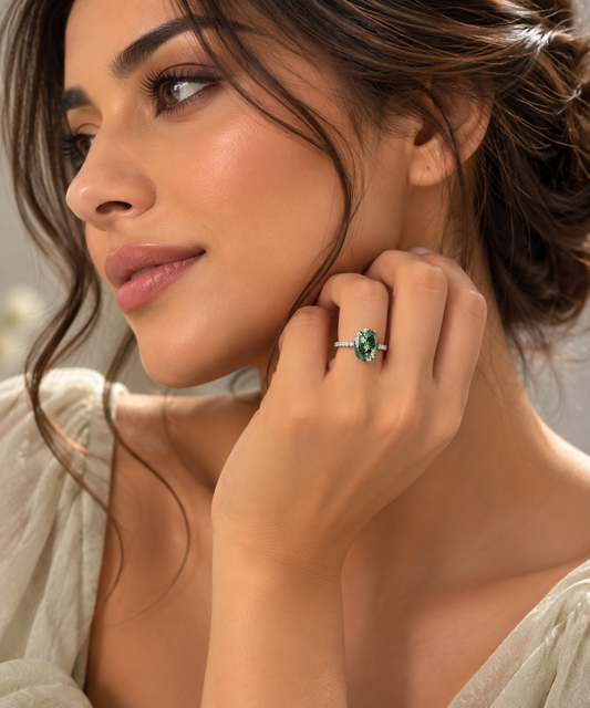 0.26 ct Oval lab-grown diamond – lifestyle