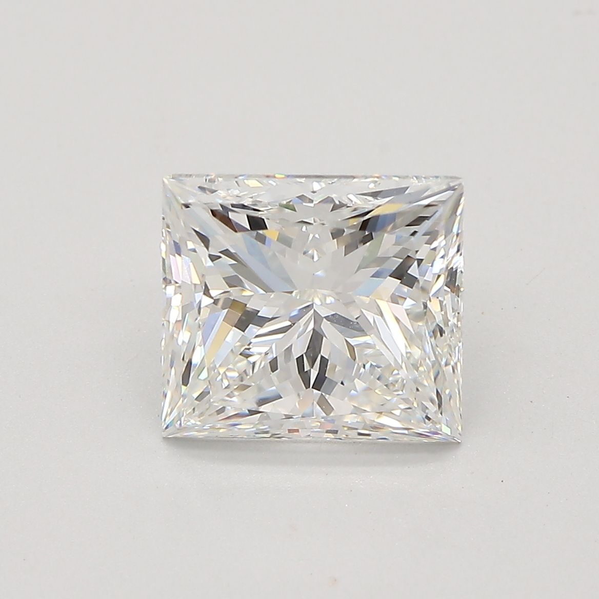 3.14 ct princess natural diamond G VVS2