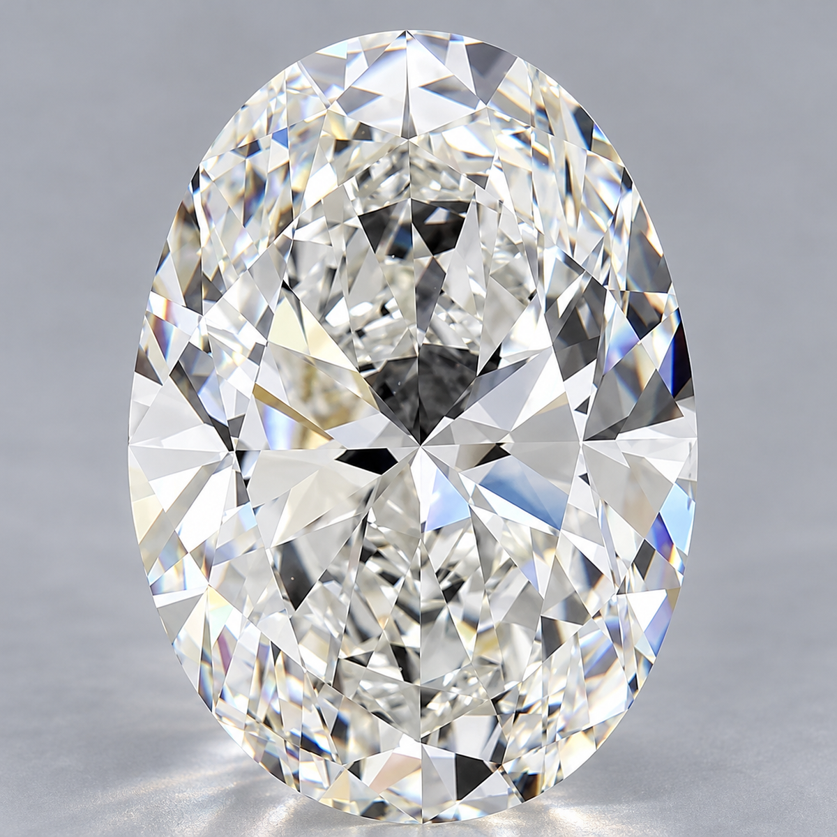 5.01 ct Oval lab grown diamond – face up