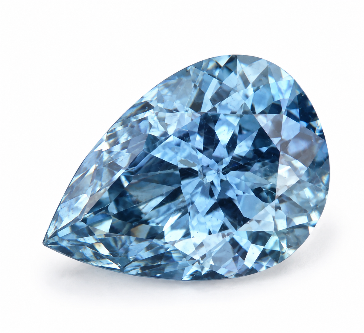 1.16 ct Pear sapphire – face up