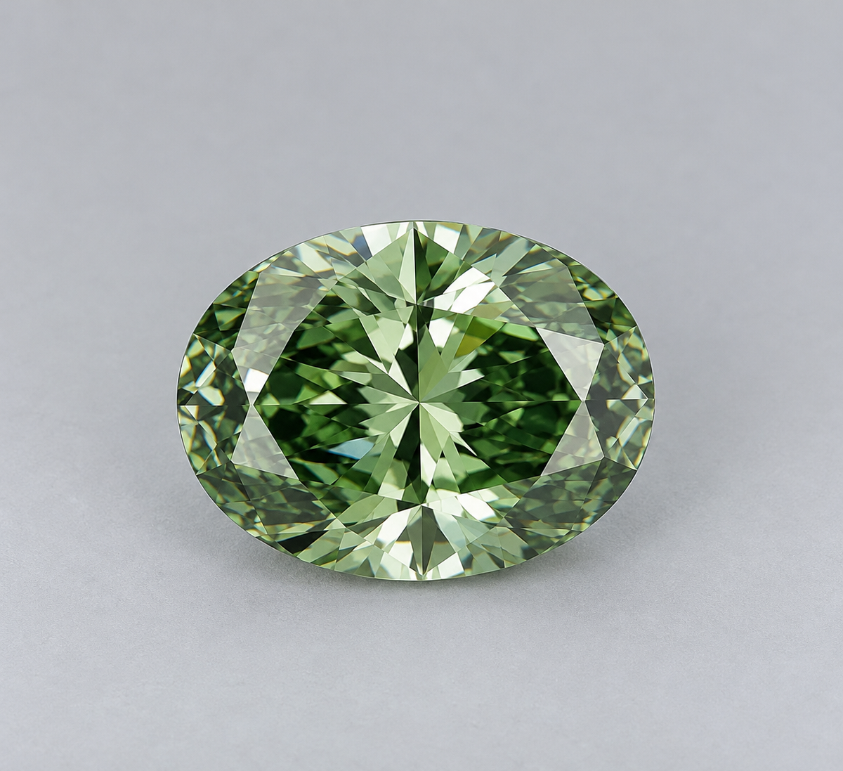 0.26 ct Oval lab-grown diamond – face up