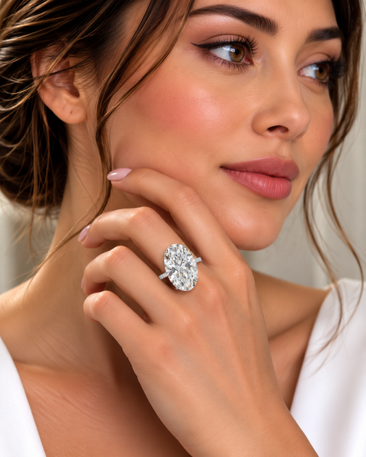 3.09 ct Oval lab grown diamond – lifestyle