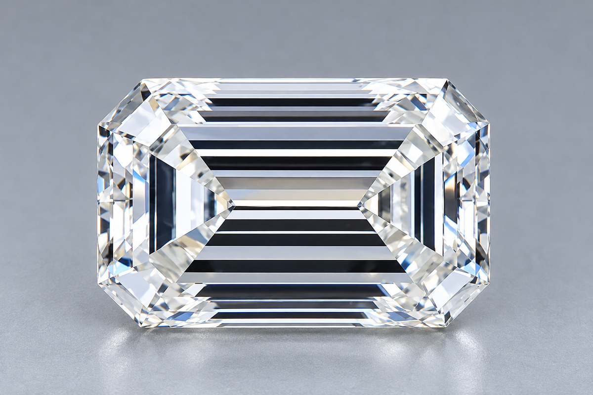 1.01 ct Emerald natural diamond – face up