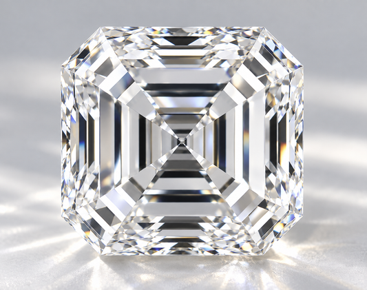 2.02 ct square emerald natural diamond D VS2