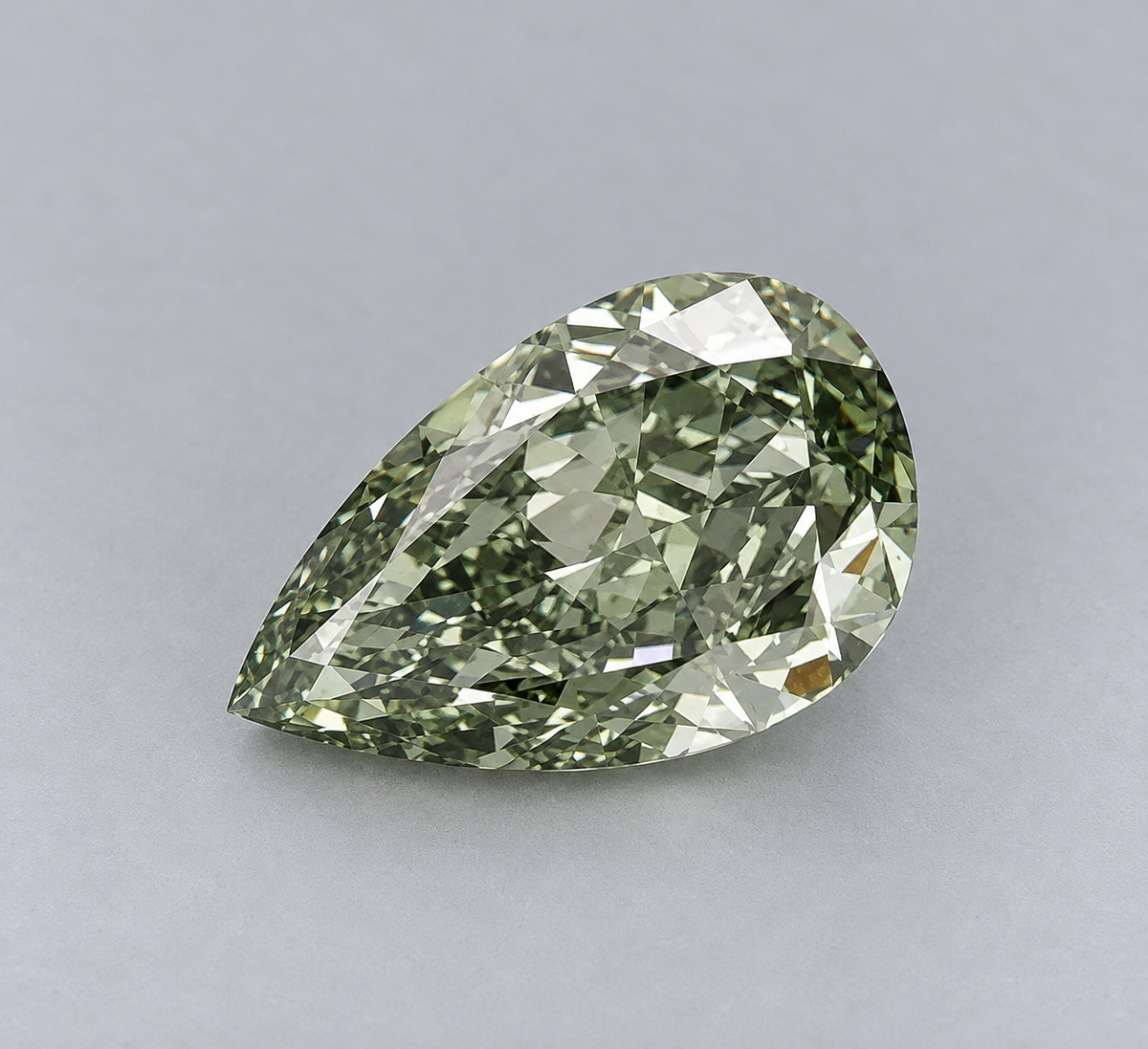 0.25 ct Pear lab-grown diamond – face up