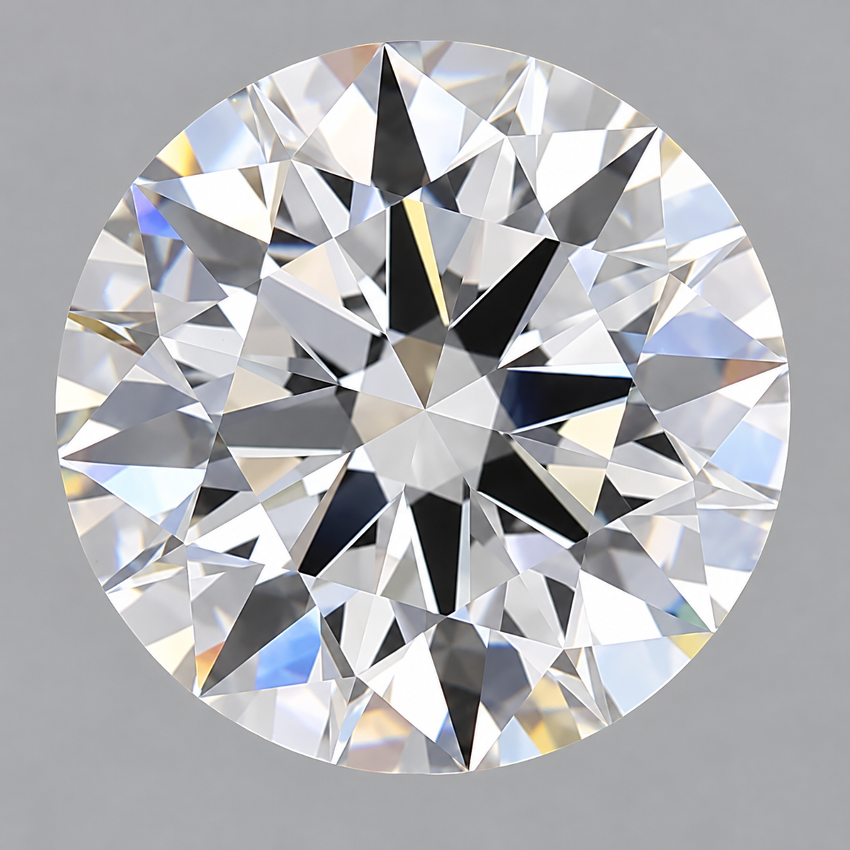 3.09 ct Round lab grown diamond – face up