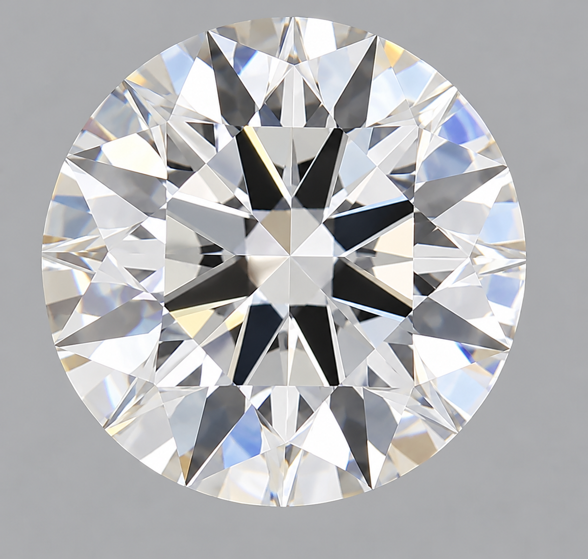 3.04 ct Round lab grown diamond – face up