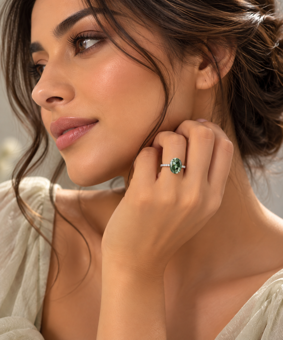 0.26 ct Oval lab-grown diamond – lifestyle