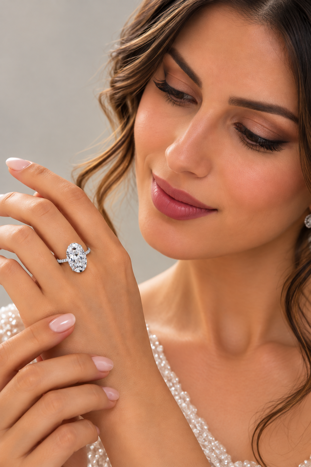 1.51 ct Oval lab grown diamond – lifestyle