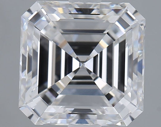 2.60 ct square emerald lab grown diamond E VVS1