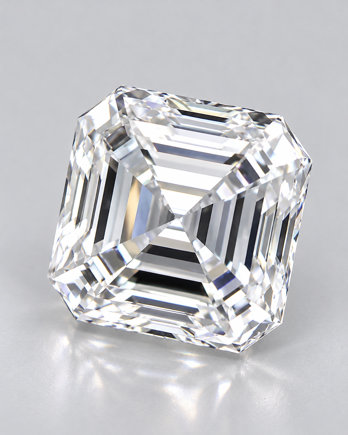 2.01 ct square emerald natural diamond D VS2