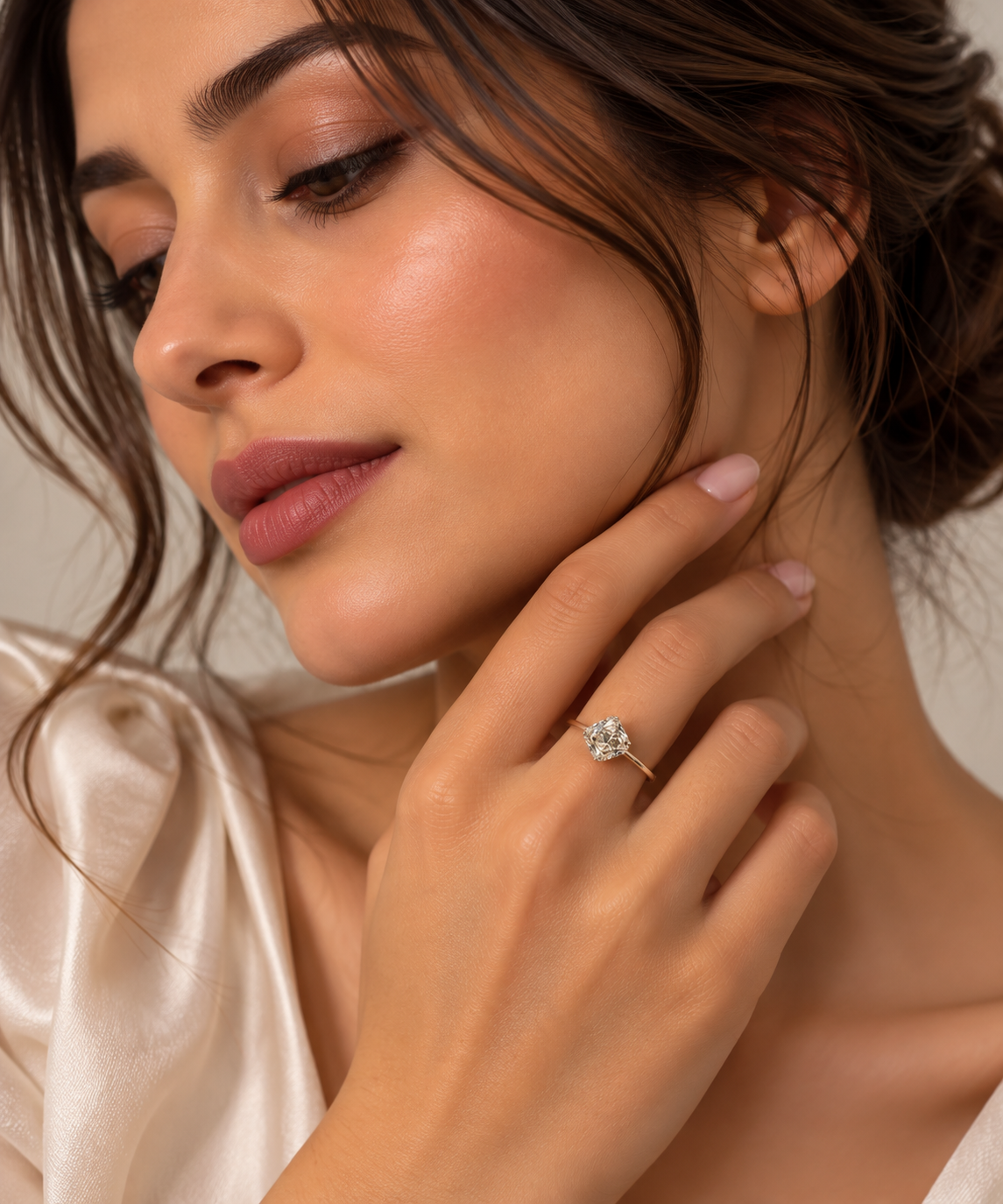 0.06 ct Radiant natural diamond – lifestyle