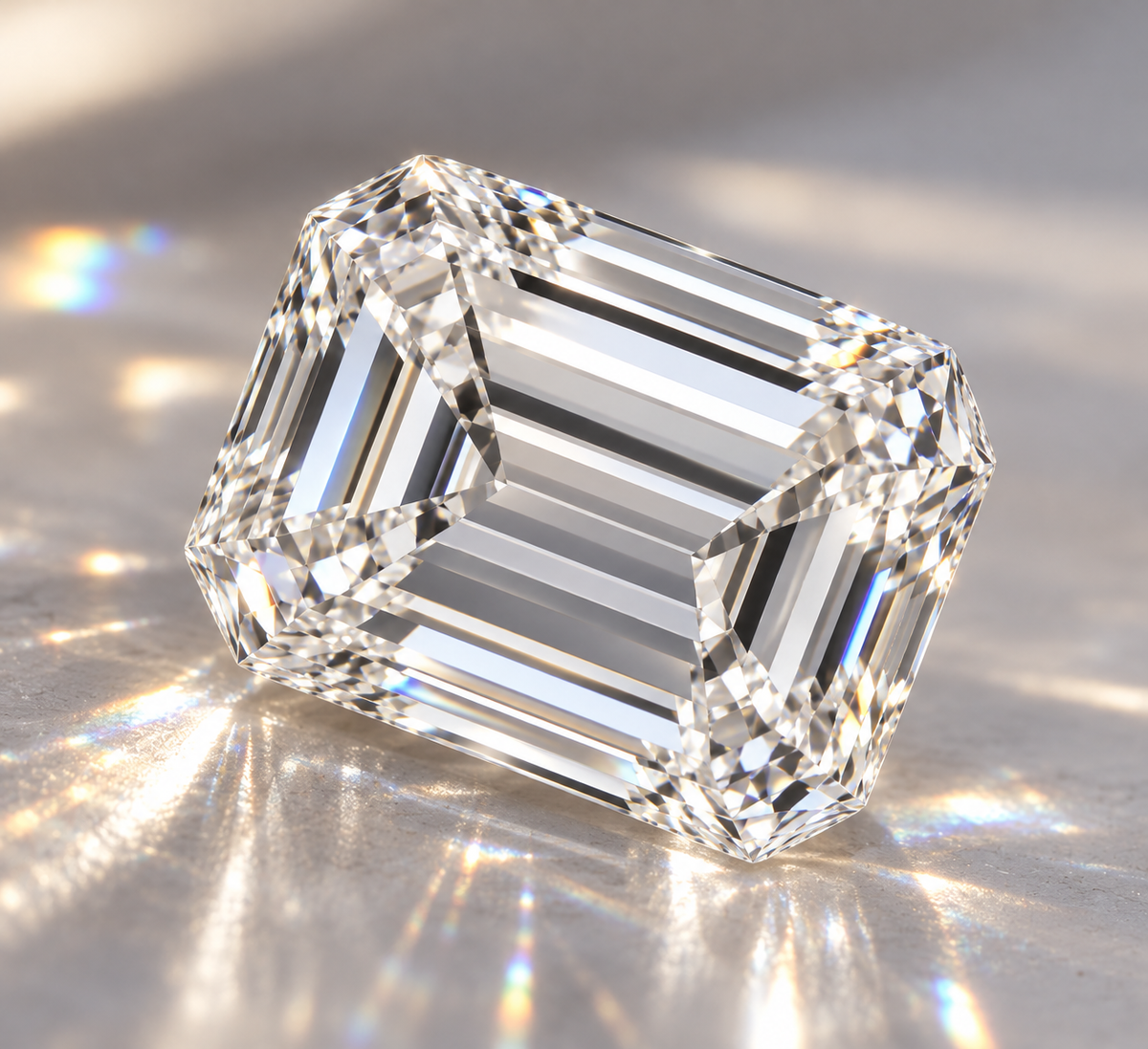 3.02 ct emerald natural diamond G VVS2