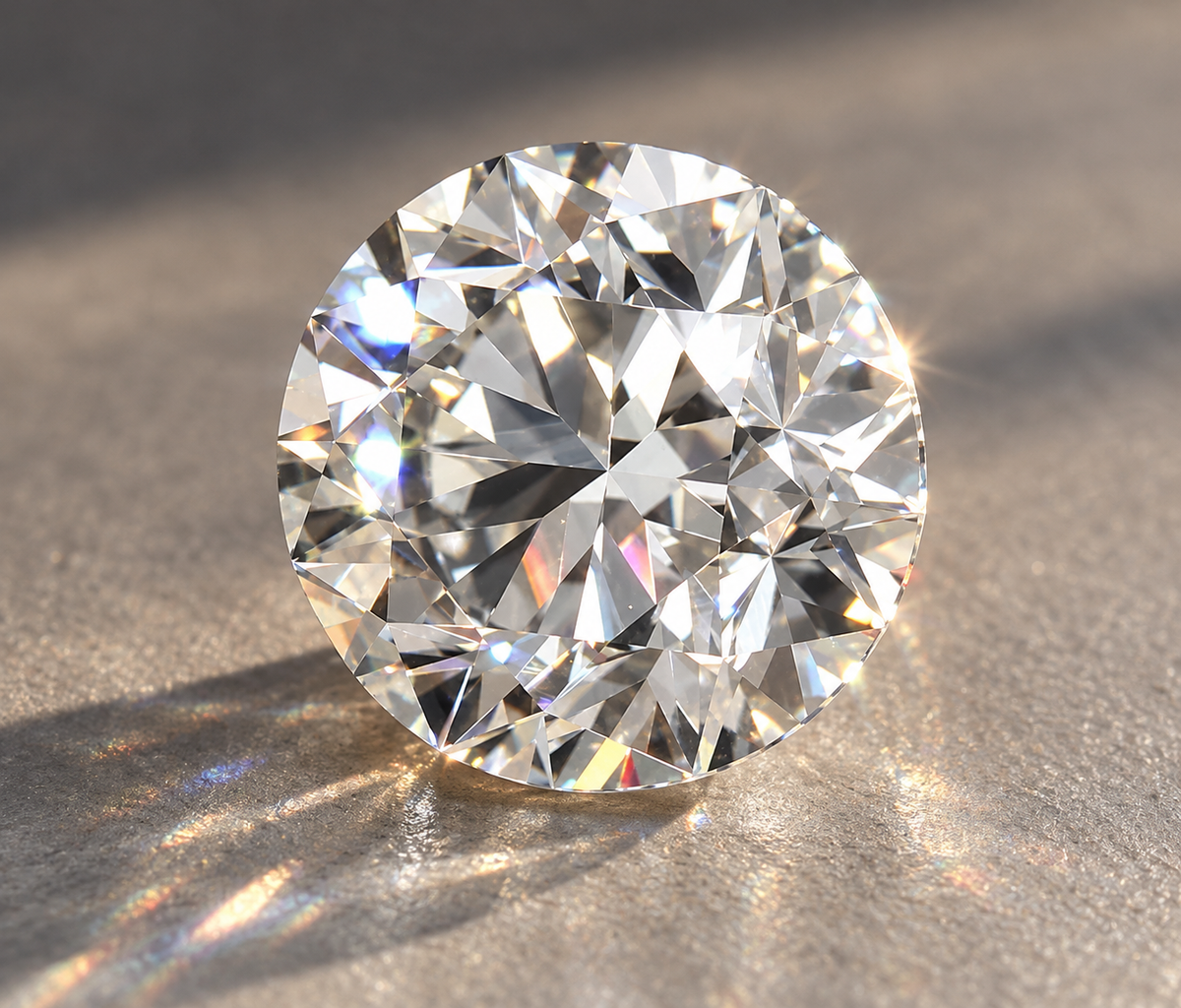 3.00 ct round natural diamond E VVS2