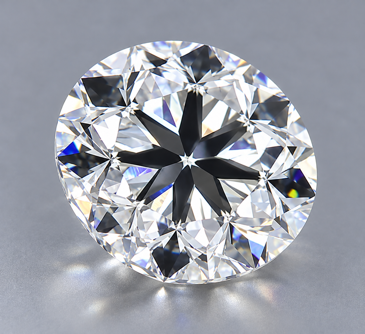 1.50 ct Round natural diamond – angled view