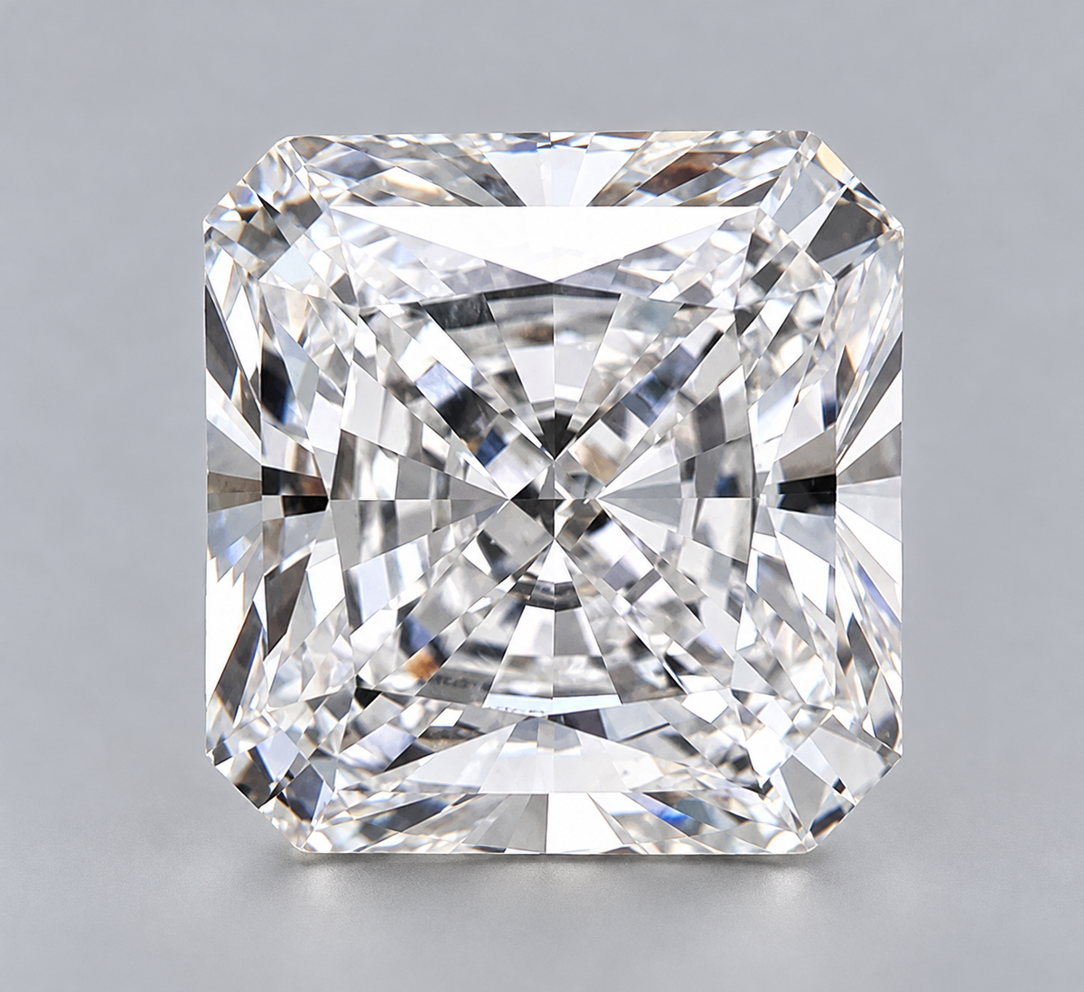 1.52 ct Square Radiant lab grown diamond – face up
