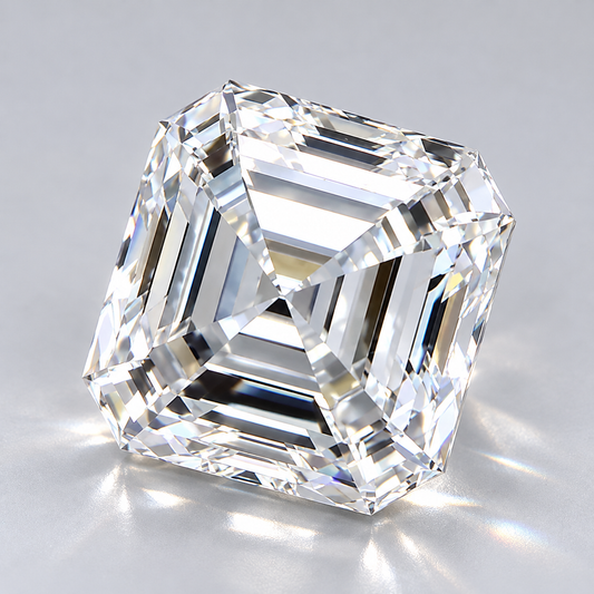 2.01 ct square emerald natural diamond F VS2