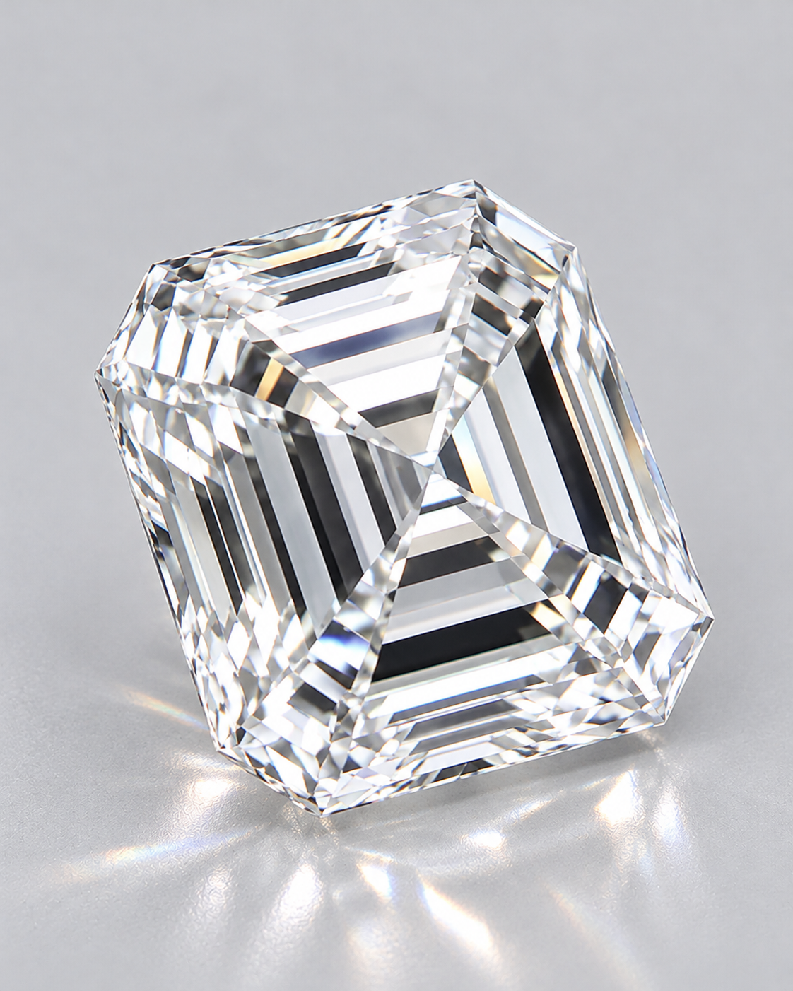 2.01 ct square emerald natural diamond D VS2