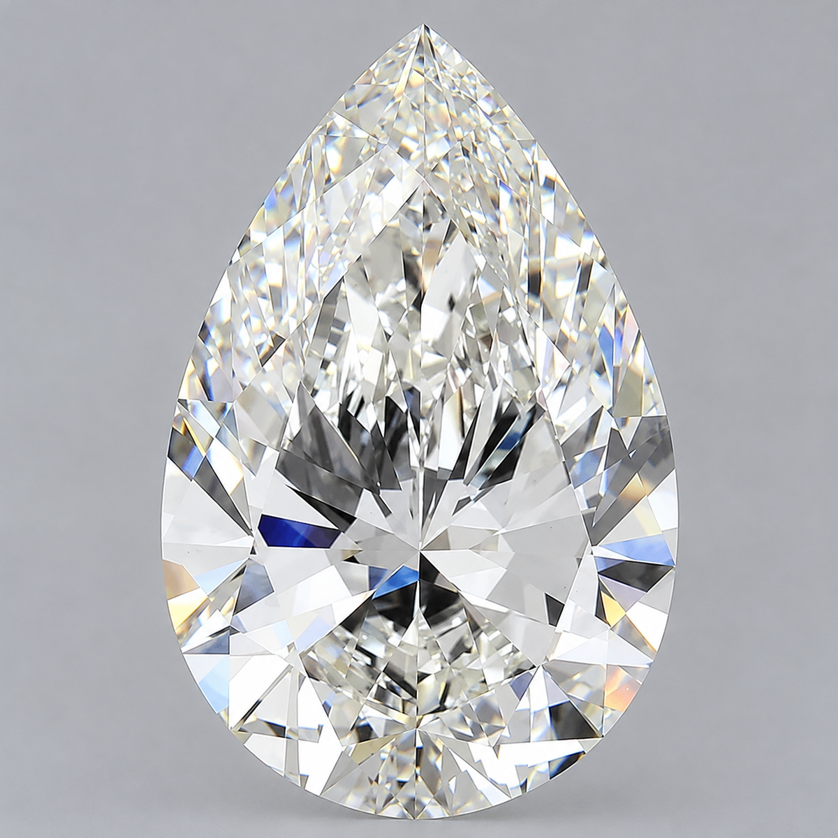 5.08 ct Pear lab grown diamond – face up