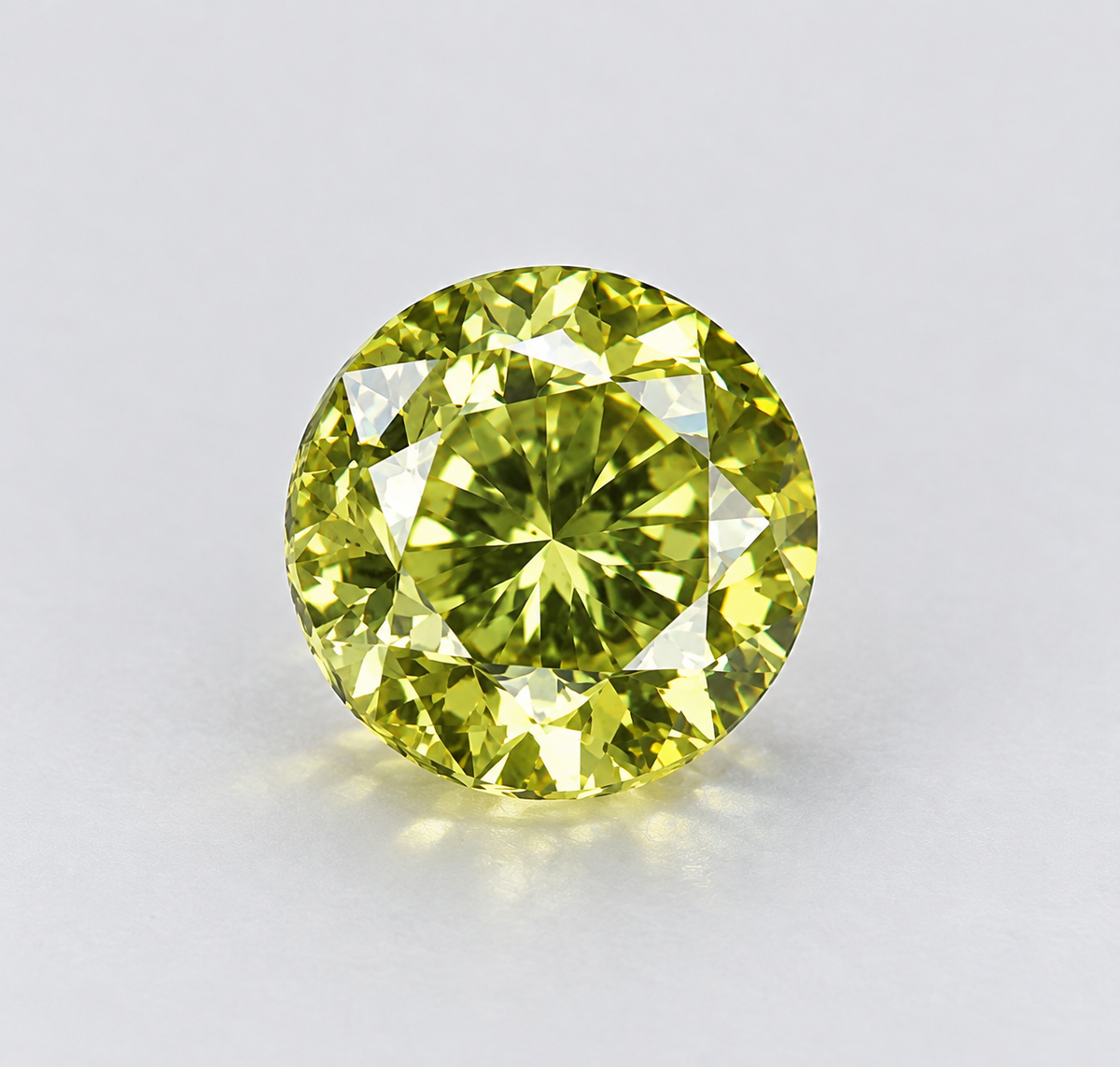 1.12 ct Round sapphire – angled view