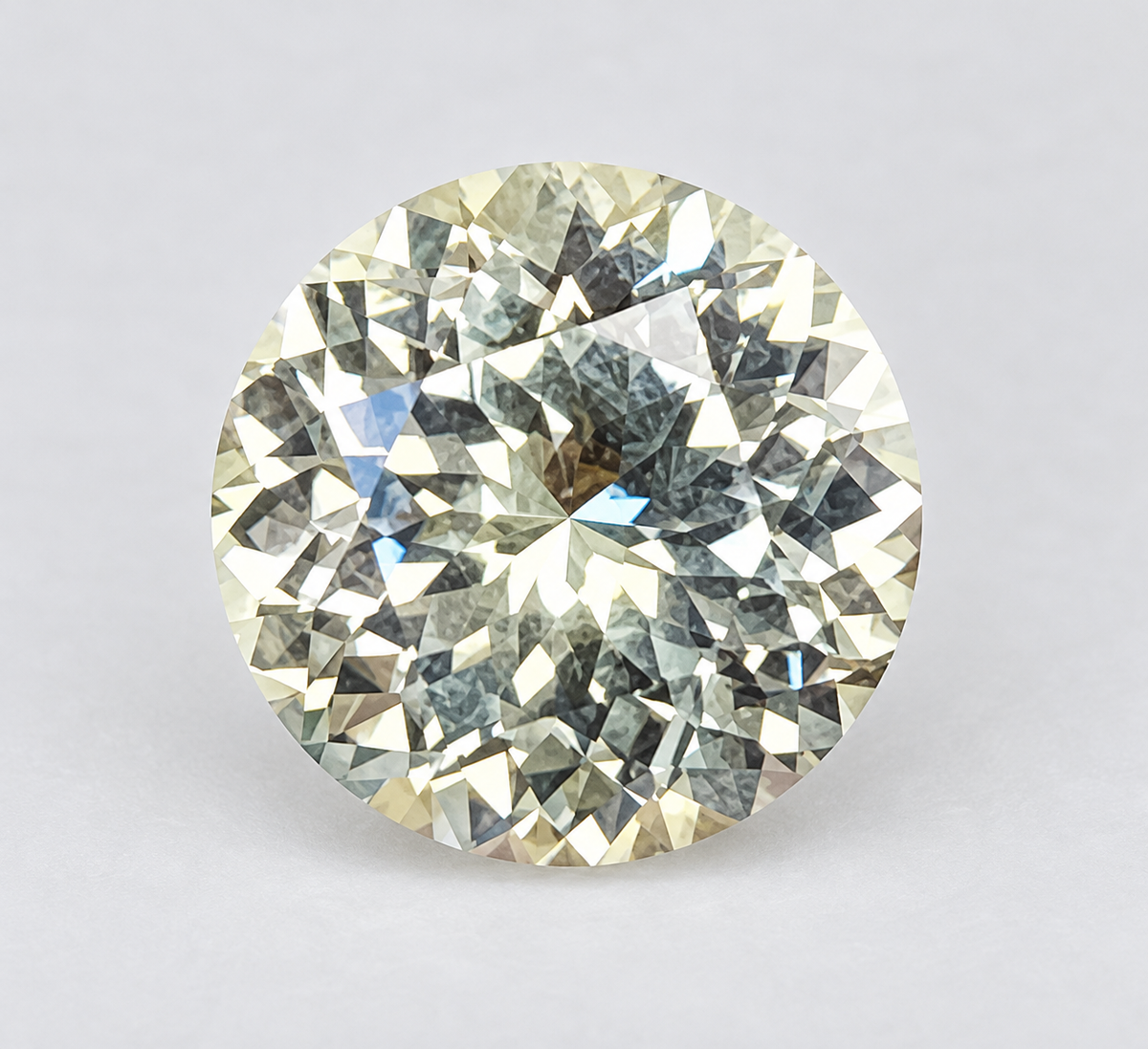 1.28 ct Round sapphire – face up