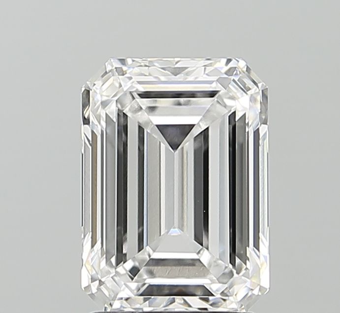 2.50 ct emerald lab grown diamond E VVS1