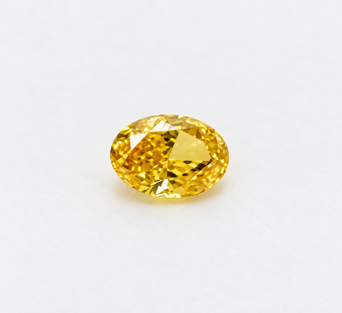 0.07 ct Oval natural diamond – face up