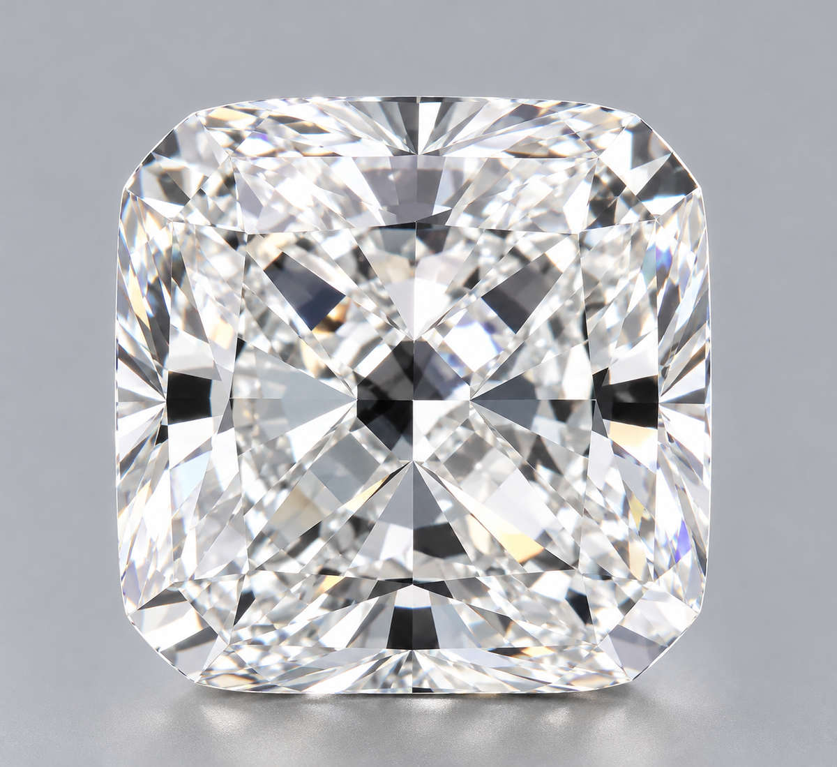 1.56 ct Square Radiant lab grown diamond – face up