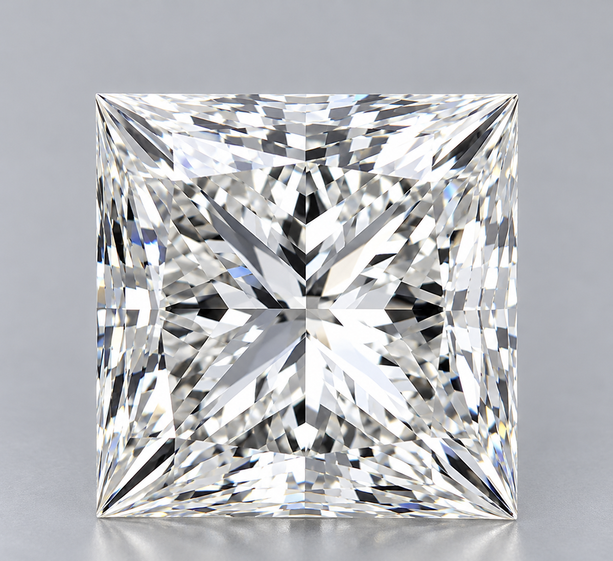 3.07 ct Princess lab grown diamond – face up