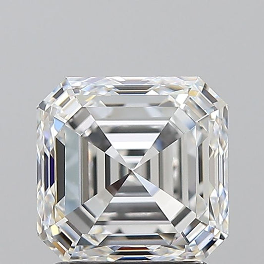 2.20 ct square emerald natural diamond E VVS2
