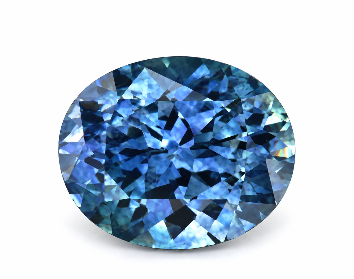 1.00 ct Oval sapphire – face up