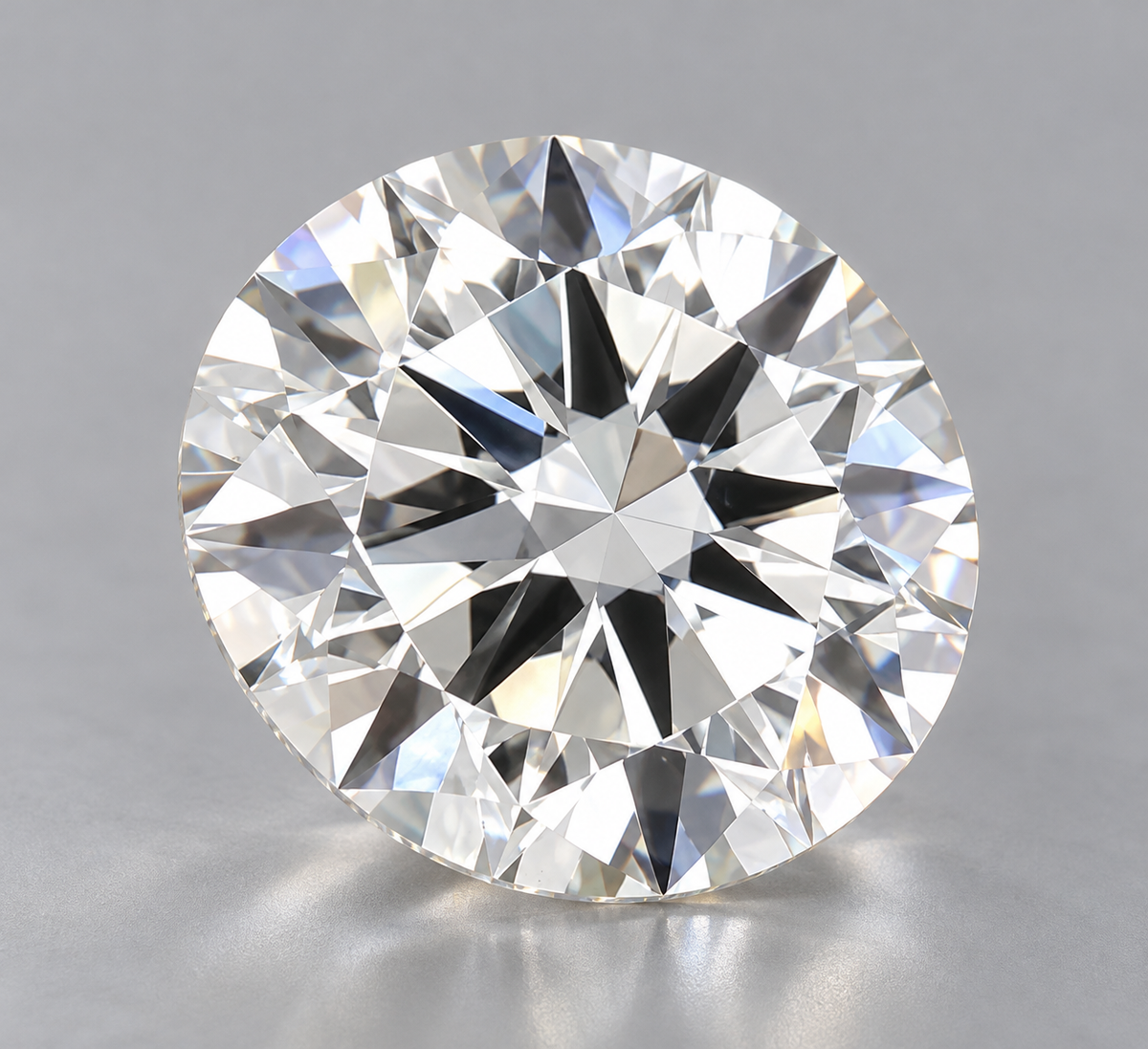 3.03 ct Round lab grown diamond – face up