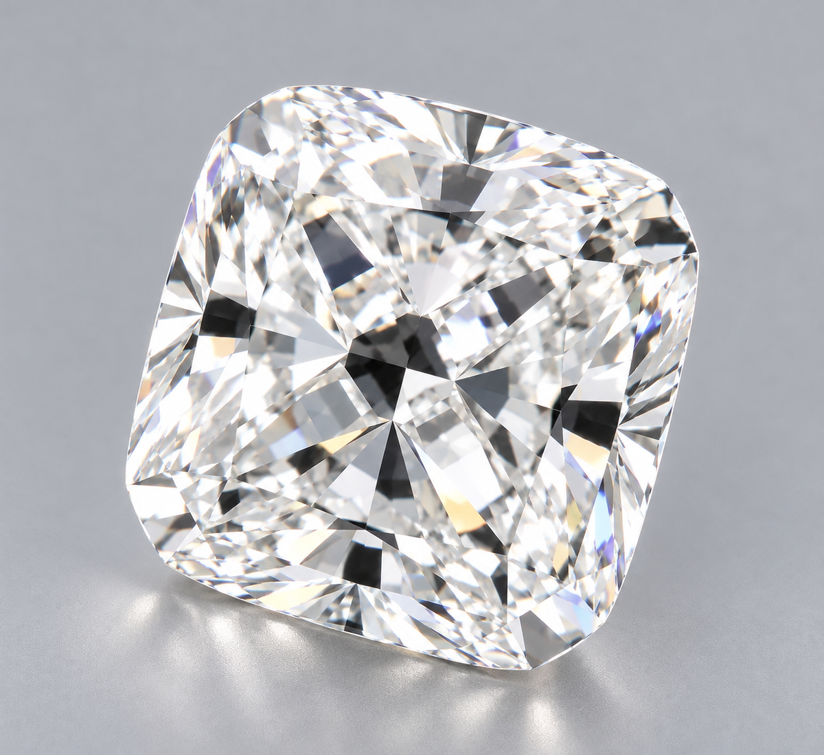 1.56 ct Square Radiant lab grown diamond – angled view