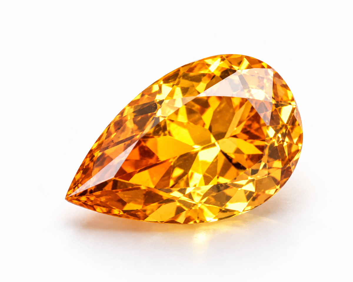 1.02 ct Pear sapphire – face up